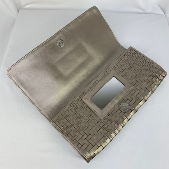 Cole Haan - Gold Weave Clutch - Picture 6 of 8